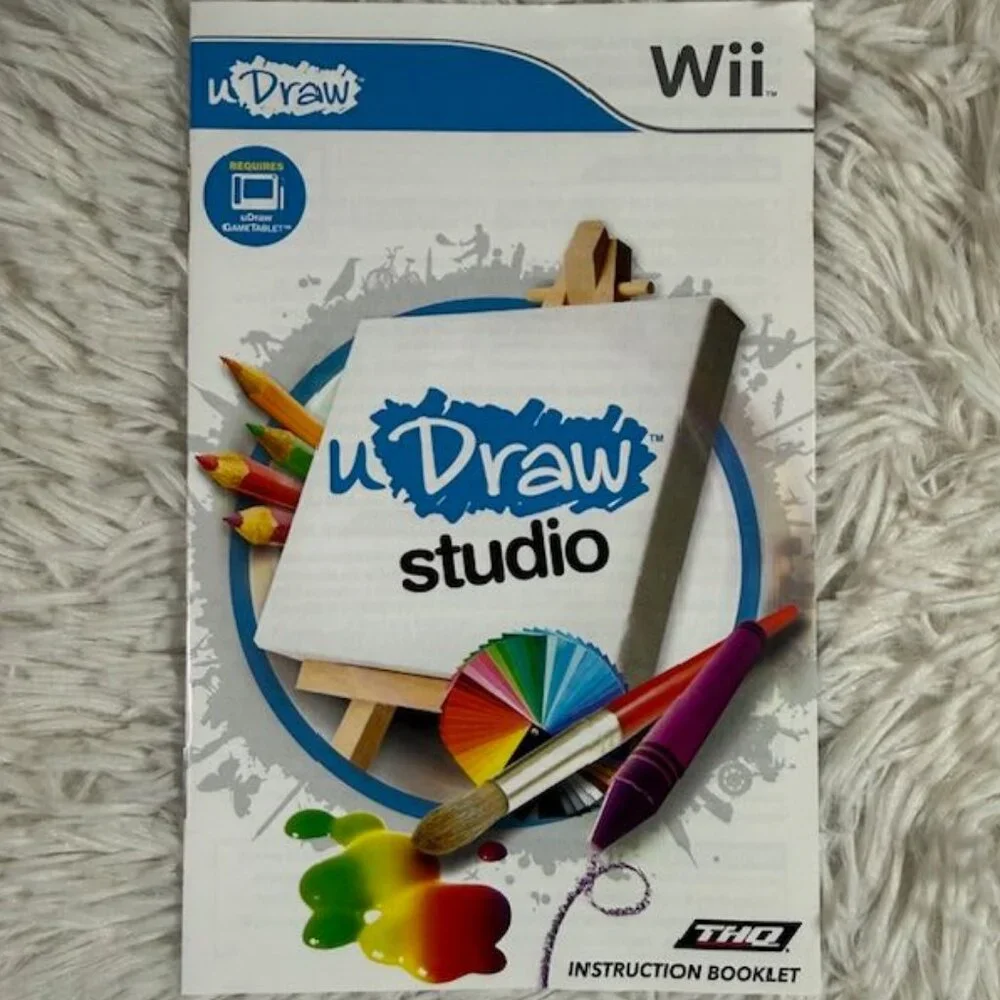 Wii UDraw Game Table +UDraw Studio + Wii UDraw Pictionary Set